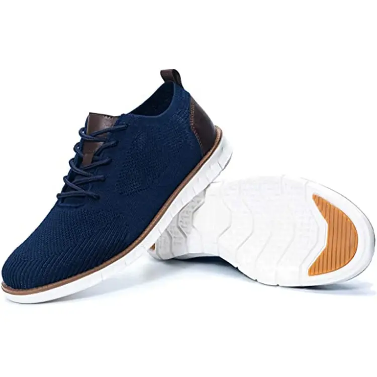 China High Quality Lightweight Slip Resistant Running Knitting Casual Shoes Men Sneakers Featured Image